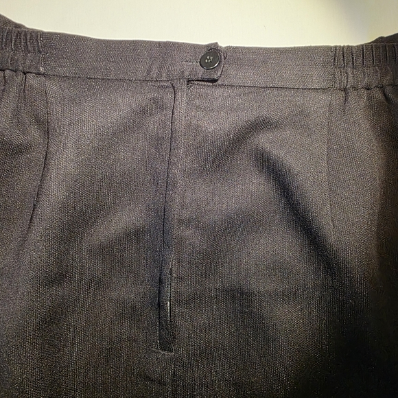 Vintage Maggie McNaughton Elegant Lined Black Pencil Midi Skirt 16 EUC - Picture 10 of 12